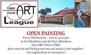 Open Painting At The Cape Coral Art League