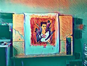 Frida Kahlo Painting Unveiling At Santaella...