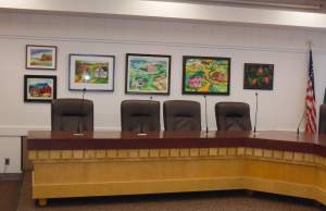Oak Harbor Council Chambers Art Display