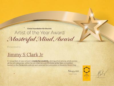 Artist Jimmy S Clark Jr Receives CFA Masterful Mind Award