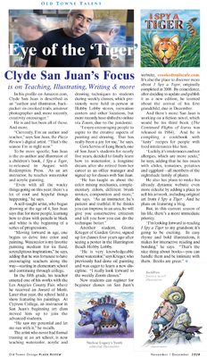 Author-Artist Clyde San Juan Featured Article In Orange Plaza Review, Orange, CA Author-Artist Clyde San Juan Featured Article In Orange Plaza Review, Orange, CA