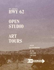 2019 Hwy 62 Open Studio Art Tours