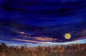 Oil Painting Course Twilight Moon