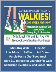 Walkies Dog Walk And Art Show Fundraiser