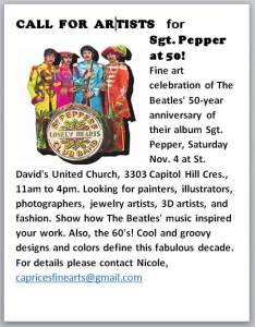 Call For Artists For Sgt Pepper At 50  Event