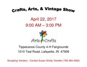 Crafts Arts And Vintage Show Lafayette Indiana