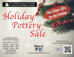 Ottawa Guild Of Potters' Holiday Sale