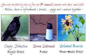 5th Annual Two Painters And A Potter Show And Sale