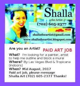 Shalla Art Looking For Assistants