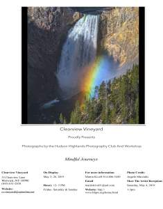Hudson Highlands Photography Club and Workshop Exhibition