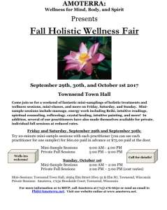 Amoterra Fall Holistic Wellness Fair