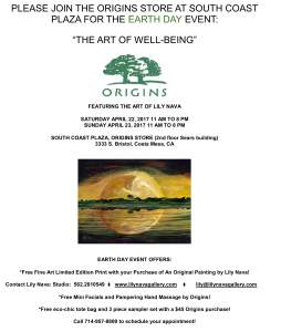 The Art Of Well Being  Earth Day Event 