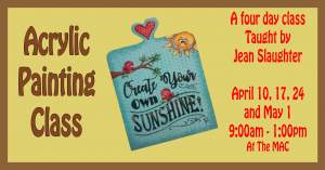 Acrylic Painting Class Create Your Own Sunshine