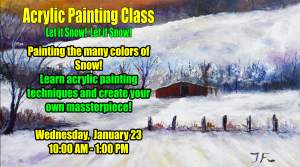 Painting The Many Colors Of Snow Acrylic Painting...