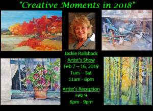Creative Moments In 2018 By Artist Jackie...