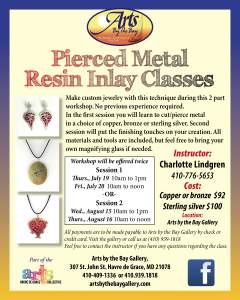 Arts By The Bay Gallery Presents Pierced Metal...
