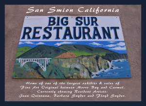 Art Show And Sale At Big Sur Restaurant San...